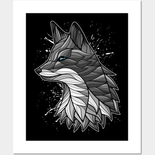 Stain Fox Tattoo Posters and Art